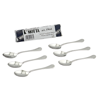 STAINLESS STEEL ESPRESSO SPOONS 6 PACK