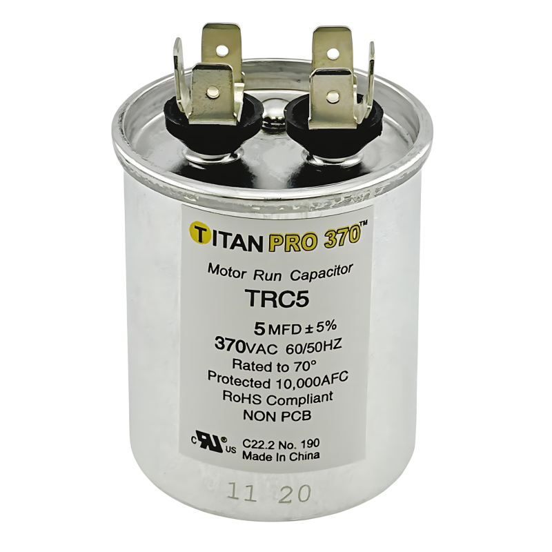 TITAN PRO CAPACITOR 5 MFD 370V ROUND