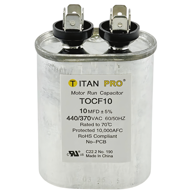 TITAN PRO CAPACITOR 10 MFD 440/370V OVAL