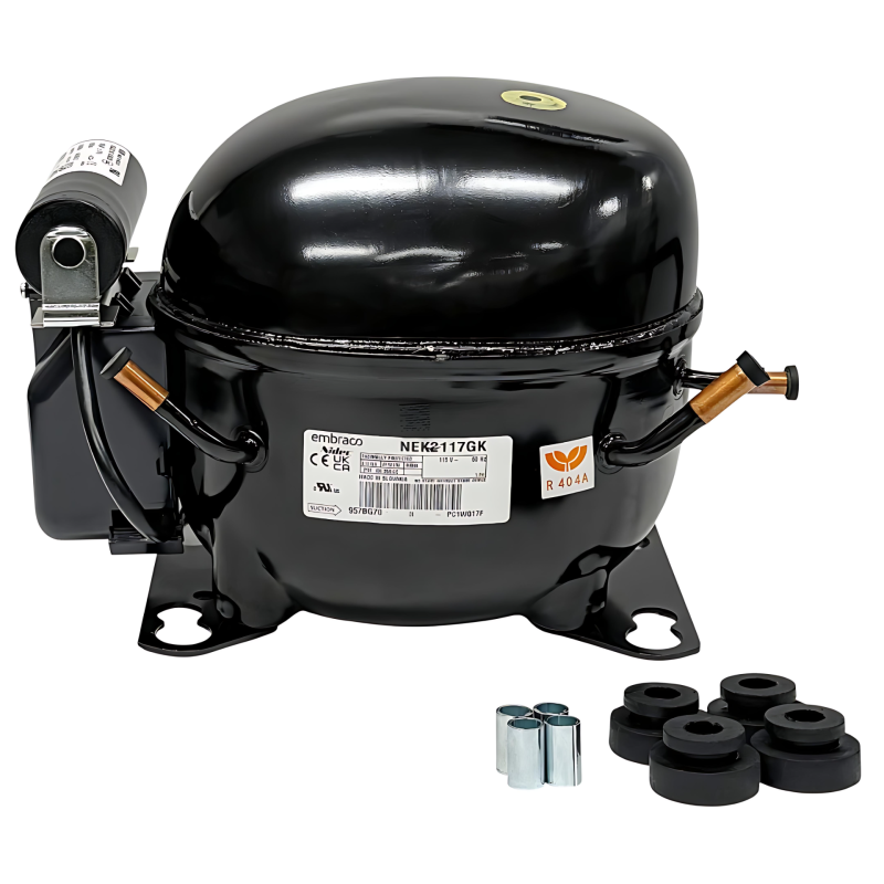 COMPRESSOR NEK2117GK 115V 60HZ 1/4HP R404A