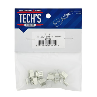 CHAIR THERMINAL 1/4" (0.250") 2 MALE X 1FEMALE