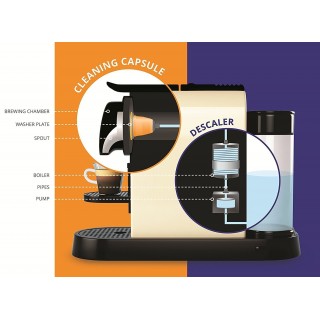 CAFFENU  CLEANING CAPSULES FOR NESPRESSO COFFEE MACHINE