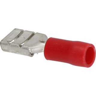 CABLE TERMINAL RED F 6.3x0.8 mm 100 PCS
