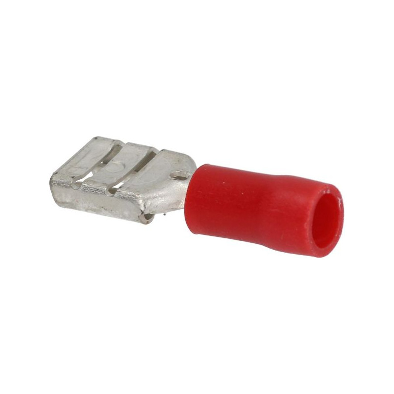 CABLE TERMINAL RED F 6.3x0.8 mm 100 PCS