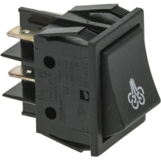 BLACK BIPOLAR SWITCH 16A 120/250V