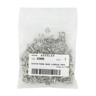 FAST FEMALE FLAG 6,35X0,50 100 PZ