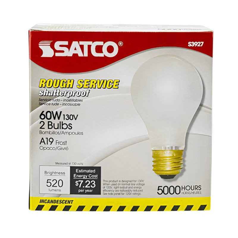 LIGTH BULB 60W 130V  2 PACK