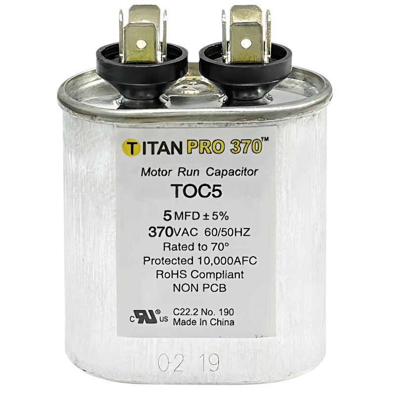 OVAL CAPACITOR  5 MFD 370V