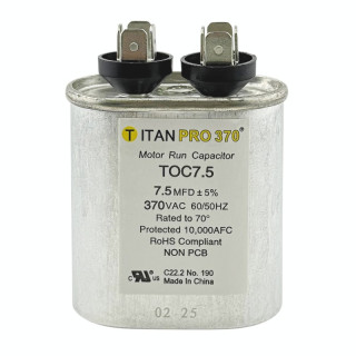 RUN CAPACITOR  7.5 MFD 440/370V