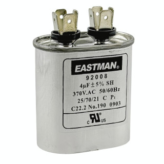 RUN CAPACITOR 4 MFD 370 V OVAL
