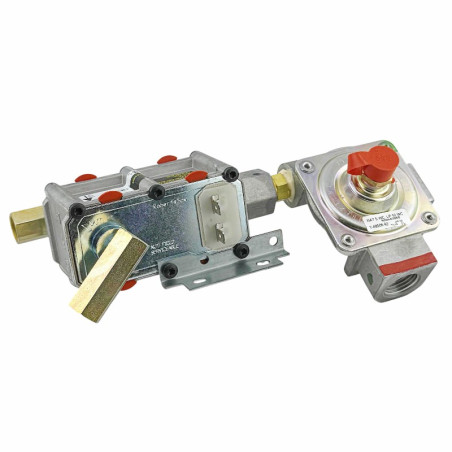OVEN GAS VALVE AND REGULATOR ASSEMBLY