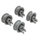 00611666 DISHWASHER RACK SCROLLING UPPER WHEEL KIT FOR BOSCH
