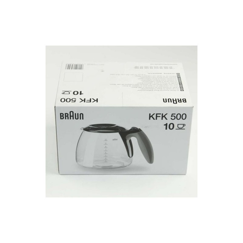 DELONGHI 0X63104704 BLACK CARAFE KFK500 10 CUPS