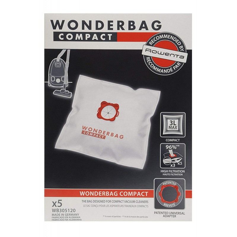 WONDERBAG  WB305120  VACUUM CLEANER BAG x 5