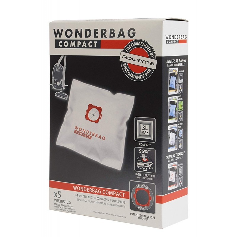 WONDERBAG  WB305120  VACUUM CLEANER BAG x 5