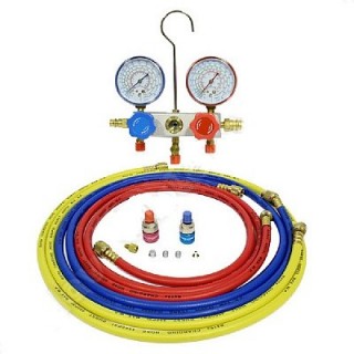 MANIFOLD  R134A  R22 R404A R407C WITH HOSES 70"