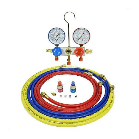 MANIFOLD  R134A  R22 R404A R407C WITH HOSES 70"