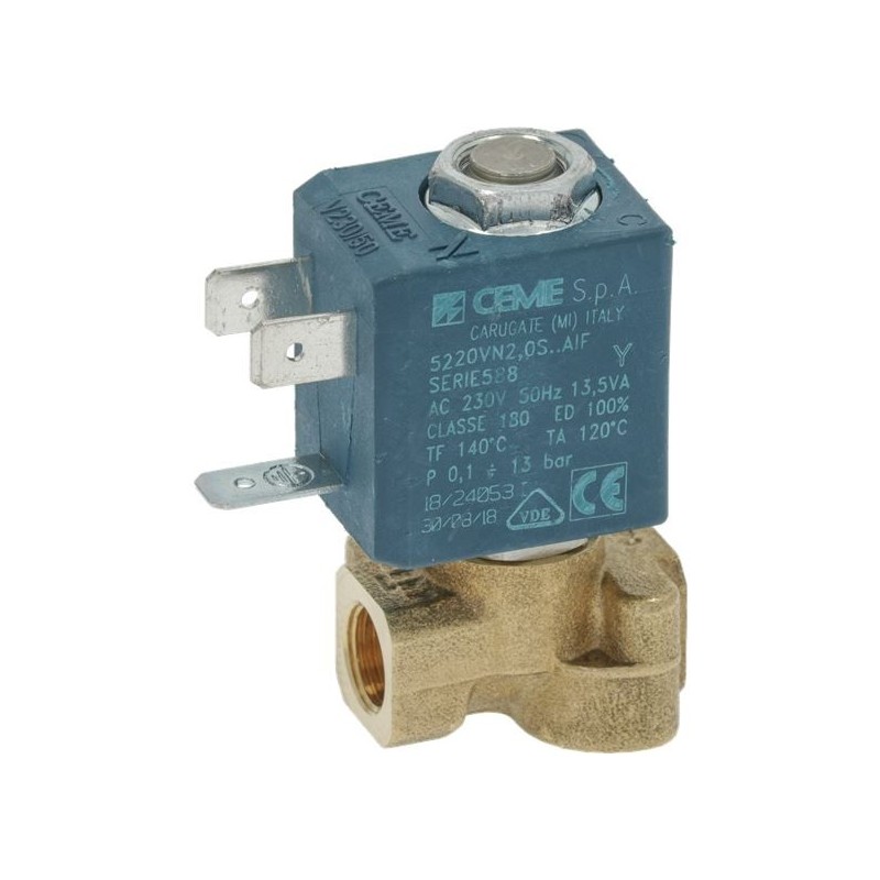 SOLENOID VALVE CEME 2-WAY ø 1/8"F 230V