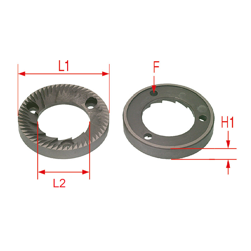 GRINDING BURRS PAIR OBEL-CARIMALI LH