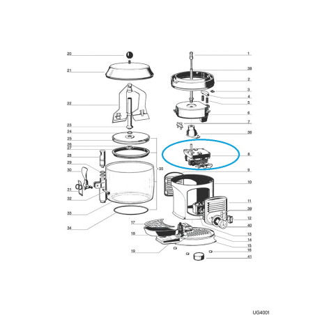 UGOLINI 22092-00014 GEAR MOTOR 115V 60Hz