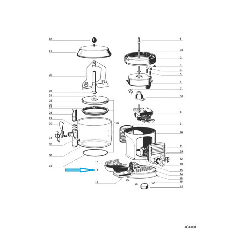UGOLINI 22800-26404 BLACK DRIP TRAY