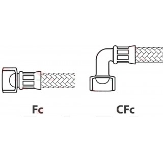 FLEX HOSE ø 3/8" Fc x CFc 2000 mm