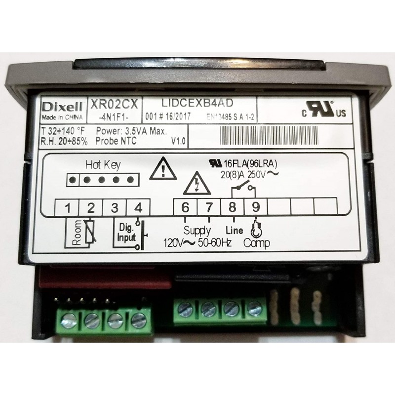DIXELL TEMPERATURE CONTROLLER XR02CX -4N0F1 120V