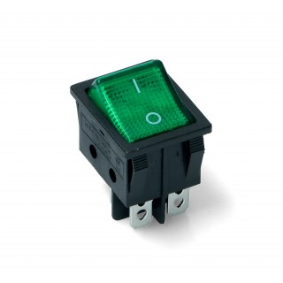 BIPOLAR GREEN LIGHT SWITCH 16A 250V, 20A 125V