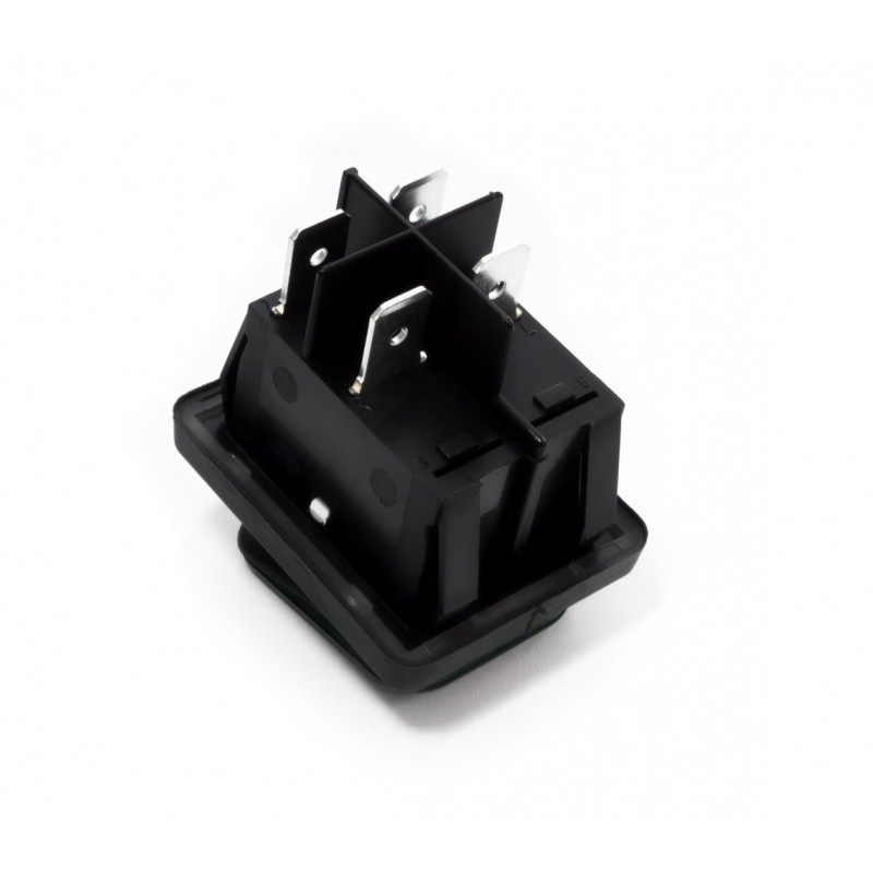 SWITCH WITH GREEN LIGHT 125/250V 16/20 AMP