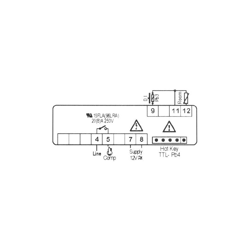 CONTROLLER DIXELL XR20CX-0N0C1 12VAC/DC