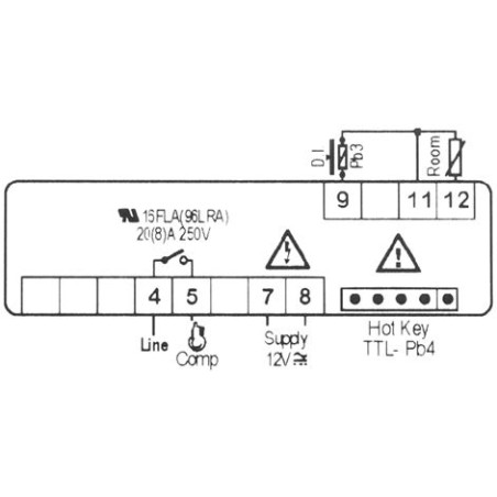 CONTROLLER DIXELL XR20CX-0N0C1 12VAC/DC