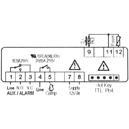 CONTROLLER DIXELL XR30CX-0N0C1 12VAC/DC