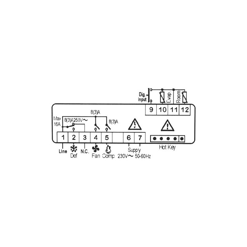 CONTROLLER DIXELL XR60CX-5N0C0 230V 50/60Hz