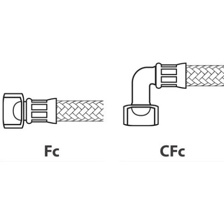 FLEX HOSE ø 3/8" Fc x CFc 1500 mm