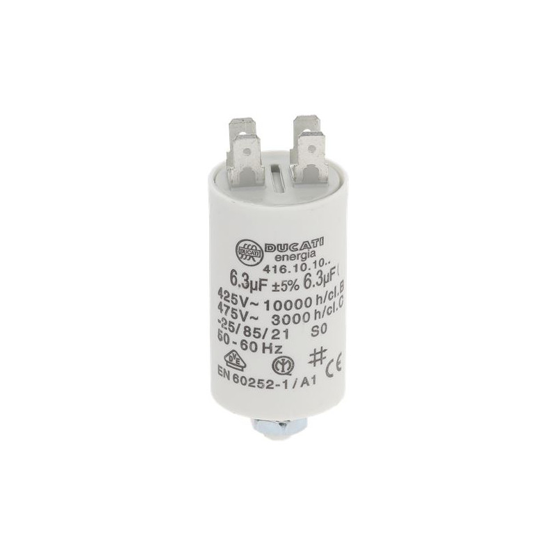 CAPACITOR DUCATI ENERGIA 6.3µF 450V 50/60Hz
