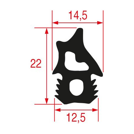 UNOX KGN1659A DOOR GASKET