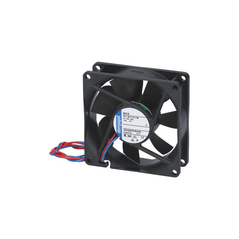 AXIAL FAN EBM 8412N 12VDC 2W 3100 RPM