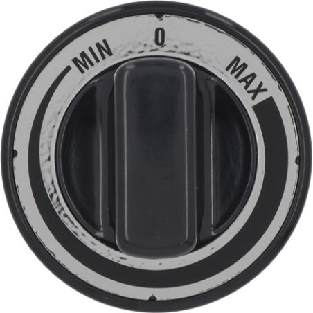 KNOB BLACK MIN-MAX ø 70 mm