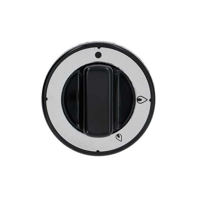 BLACK KNOB ø 70 mm SILK-SCREEN PRINTED