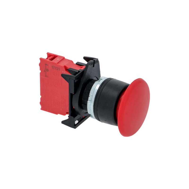 MUSHROOM PUSH-BUTTON RED 16A
