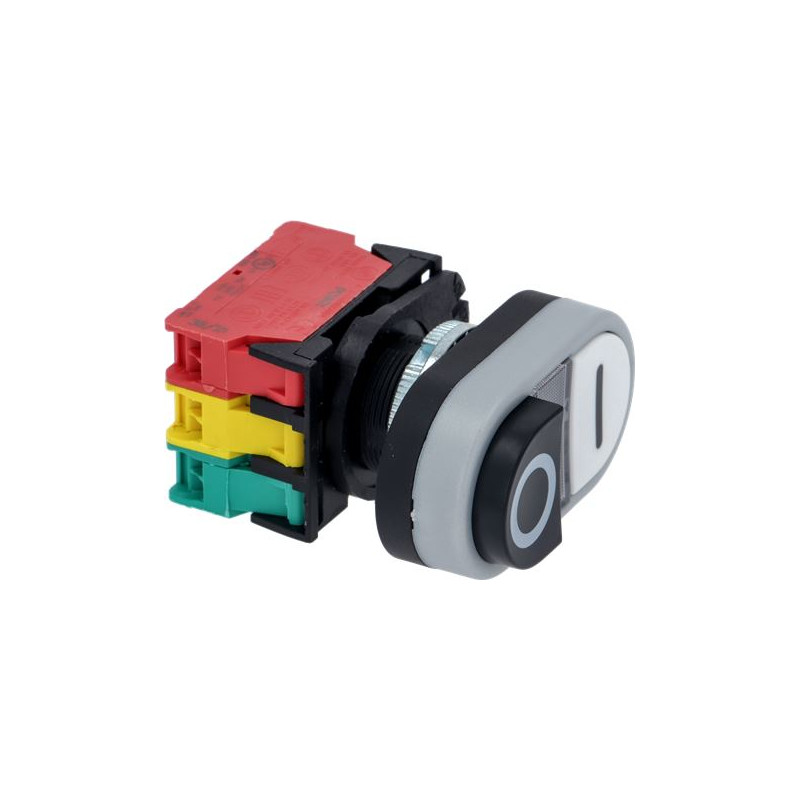 BUTTON PANEL O-I BLACK-WHITE 16A 250V