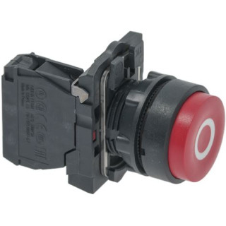 STOP PUSH-BUTTON RED 15A