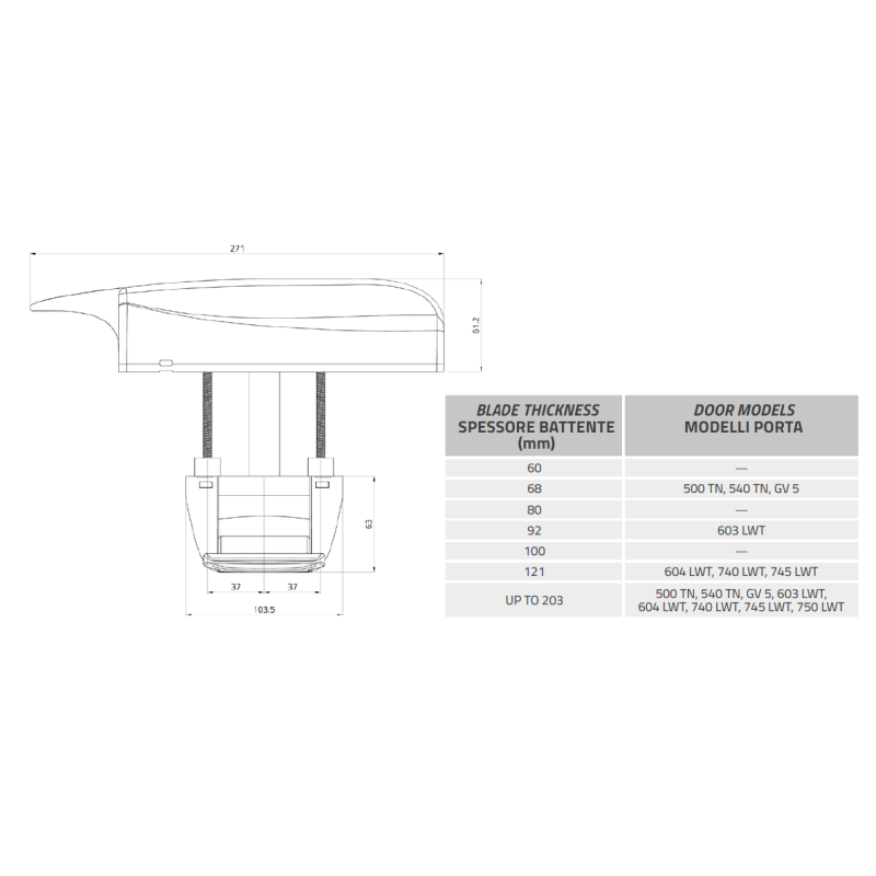 DOOR HANDLE KIT 13KIS300-00000