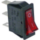 SWITCH 1-POLE RED 16A 250V